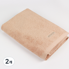 송월타월 컴포트 그라운드 바스타올 450g 30수 면사, 베이지, 2개