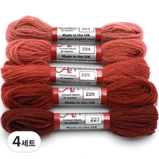 JoyJasu Appleton 羊毛繡線 5件組, 4套, 223, 224, 225, 226, 227