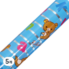 영프라자 리락쿠마 비닐 증착 포장지 대, 블루, 5개