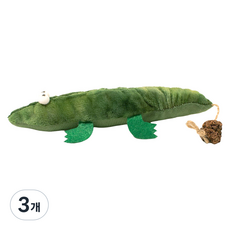 김멍냥 고양이 악어 캣닢 토이 인형, 혼합색상, 3개
