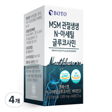 보뚜 MSM 관절생생 N-아세틸 글루코사민, 60정, 4개
