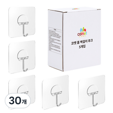 코멧 홈 강력 벽걸이 후크, 30개