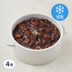 푸드트리 애찬만찬 소고기짜장 덮밥소스 (냉동), 140g, 4개