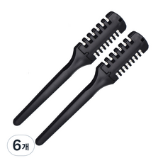 腿毛打薄梳 黑色, 6個, 1入