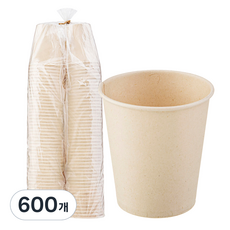 탐사 사탕수수 종이컵 190ml, 600개, 1개입