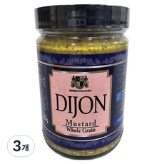 모어하우스 홀그레인 디종 머스타드, 255g, 3개