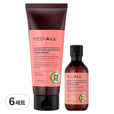 메디올 알시피 안티 로스 탈모완화 힐링부케 샴푸100ml + 트리트먼트 200ml, 6세트