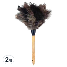 살림핏 깔끔한 타조 먼지 털이개 32cm, 브라운, 2개