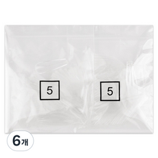Lvia 長款芭蕾美甲片 5號 50p, 6個, 透明