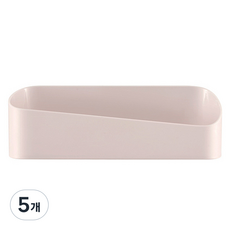 흡착식 라운딩 정리 선반, 아이보리, 5개