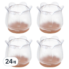 코텍스 가구발커버, 투명 + 브라운, 24개