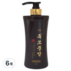 3WB 흑모풍발 샴푸, 500ml, 6개