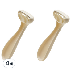 Market Ring 女性用實用除毛刀 象牙白, 4個, 1入