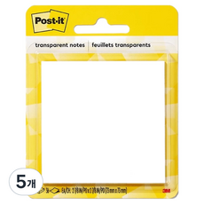3M Post-it 利貼 便利貼 73 x 73 mm, 5個, 36張, 透明