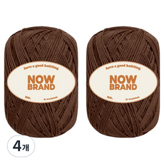 울클럽 NOWBRAND 탄탄 큐프라 뜨개실 70g, 717 브라운, 4개