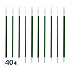 ZEBRA 斑馬牌 JK 0.5mm 圓珠筆芯 替換筆芯, 綠色, 40個