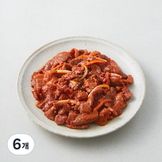 품애복 맛있는 고추장 생오리 불고기, 500g, 6개