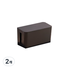 DAILYSHARE 延長線收納盒 小型, 黑色, 2個