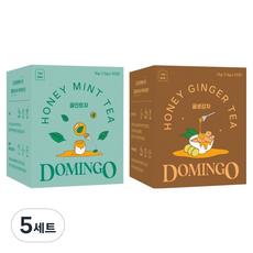 도밍고 꿀민트 10p + 꿀생강 10p 세트, 5세트