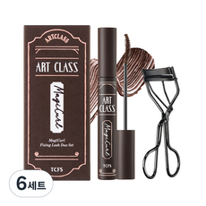 투쿨포스쿨 아트클래스 매지컬 픽싱 뷰러 듀오 세트, 2호 다크브라운, 6세트