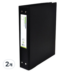 Alpha 高週波梯形活頁夾 Semi A4 3孔 AS-305 5cm, 2個, 黑色