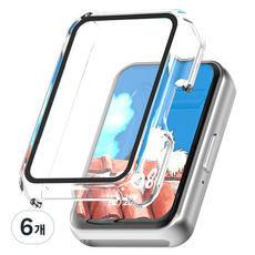 누아트 갤럭시핏 시리즈 풀커버 하드 케이스, 투명, 6개