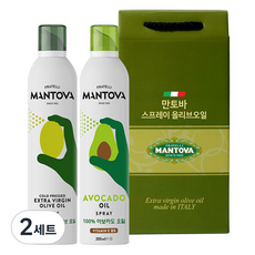 만토바 오일 스프레이 오리지널 200ml + 아보카도 200ml 선물세트, 2세트