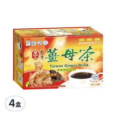 京工 台灣薑母茶, 老薑黑糖, 即溶飲品, 10g, 10包, 4盒