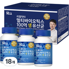 리얼닥터 멀티바이오틱스 100억 생 유산균, 30정, 18개