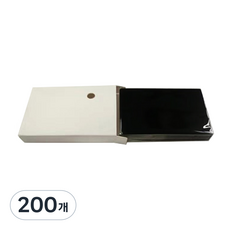 아이딜레이저 파이버 레이저 마킹기 아노다이징 알루미늄 카드 명판, 블랙 유광, 200개