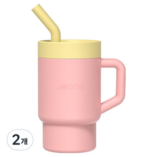 주니 유아용 실리콘 미니컵, 핑크바나나, 2개, 150ml