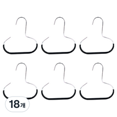 Librica 萬能多用途縫隙收納圍巾領帶帽子掛架, 黑色, 18個