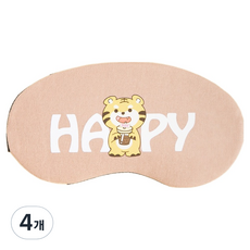 Tidyhome 眼罩 棕色老虎, 4個, 1入