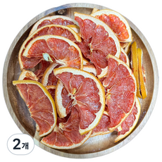 바삭하게 말린 건조자몽 반절컷, 100g, 2개