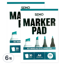 Semo Art 麥克筆專用紙 115g 30張, 6個, A4