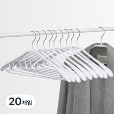 comet 簡約防滑西裝衣架, 白色, 20個