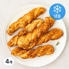 와밀 예술방앗간 흑당 꽈배기 페스츄리 (냉동), 240g, 1개입, 4개