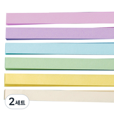 Miso-roun 活動雙面星星摺紙多用途紙 馬卡龍色 540張組合, 2套, 6色