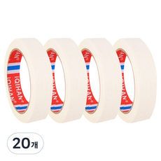 다다 종이 디자인 마스킹 테이프 30mm x 15m, 화이트, 20개