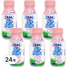 질 ZEAL 뉴질랜드 프리미엄 고양이 펫밀크, 우유맛, 255ml, 24개