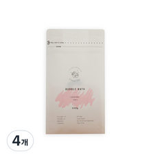 버블츄 버블바스 거품 입욕제 라벤더, 600g, 4개