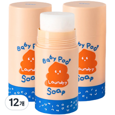 1OF30 條狀EM洗衣皂 嬰兒衣物預洗, 12個, 60g