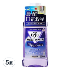 MONDAHMIN 夢納明 夜間護理漱口水，550ml，舒緩茉莉香, 5瓶