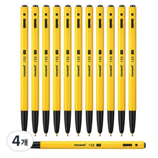 monAmi 153 原子筆 1.0mm 12入-DZ, 4個, 黑色