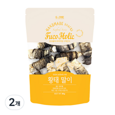 후코홀릭 강아지 해산물 간식, 황태 말이, 80g, 2개