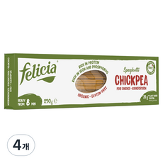 펠리시아 유기농 칙피스 스파게티, 250g, 4개