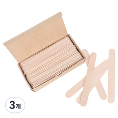 正直生活故事 熱蠟除毛木製刮棒 L 100入, 3個