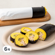 샐러드G 베이컨 참치 계란 김밥, 258g, 6개