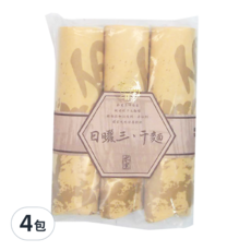 日曬三干麵, 600g (3入), 台灣產, 4包