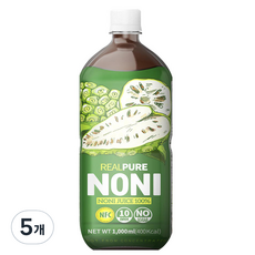 真正的純諾麗果汁, 1L, 5個